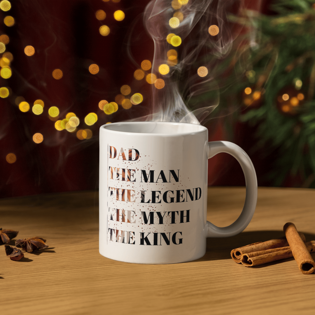 Best Dad Ever Quote Mug – 11oz Ceramic Coffee Cup