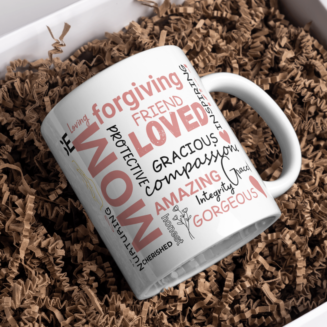 Best Mom Ever Quote Mug – 11oz Ceramic Coffee Cup